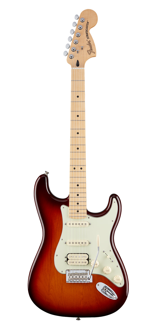 Fender Deluxe Stratocaster® HSS, Maple Fingerboard, Tobacco Sunburst